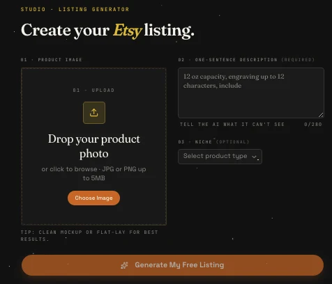DoneListing — product interface — image 2